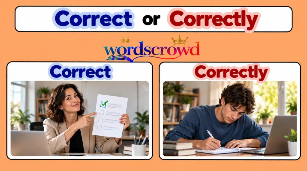 Correct or Correctly