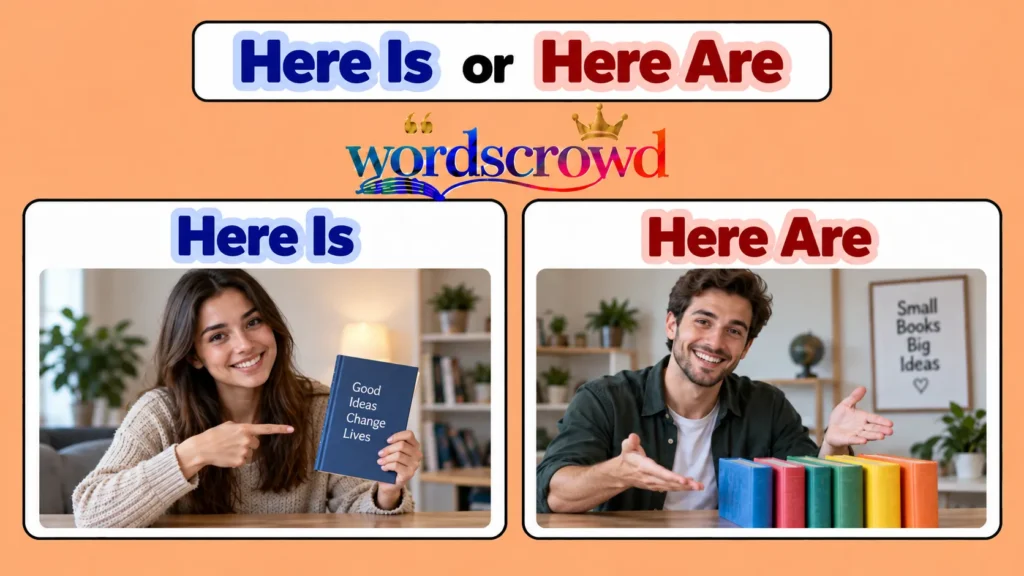 Here Is or Here Are