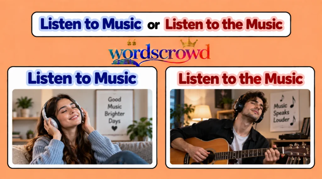 Listen to Music or Listen to the Music