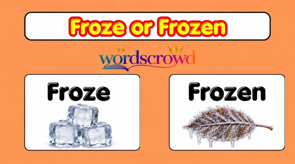 Froze or Frozen